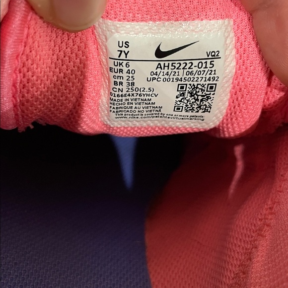 Nike Air Max Axis GS (Lt Smoke Grey/Pink/White) AH5222-015 Size 7 Youth - Picture 10 of 15